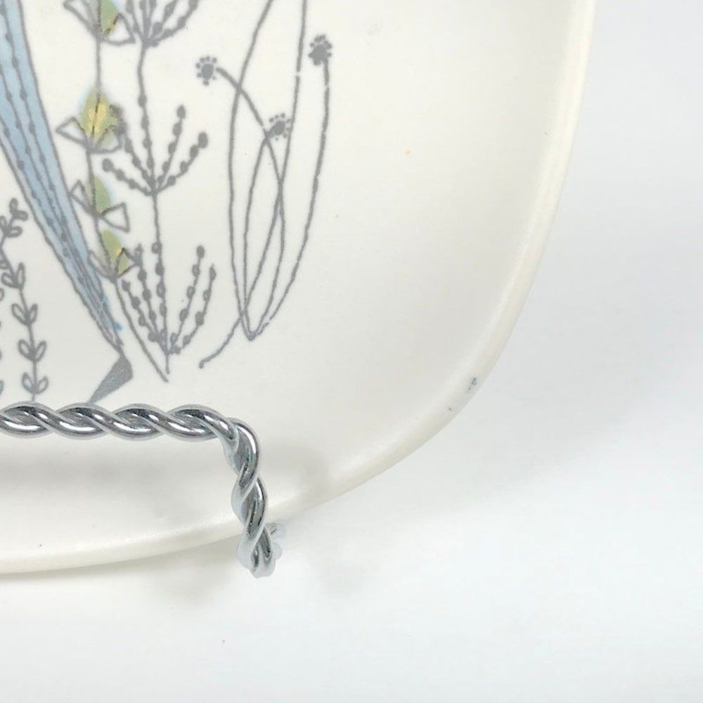 Stavangerflint Danish modern Man with the Mandolin Hand painted Plate, retro MCM - Picture 5 of 9